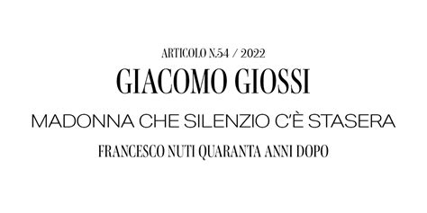 MADONNA CHE SILENZIO C È STASERA The Italian Review