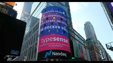 Typesense On Nasdaq Billboard In Times Square Youtube