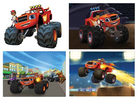 Blaze And The Monster Machines Aj Blaze Poster Art Print 4 Options A4