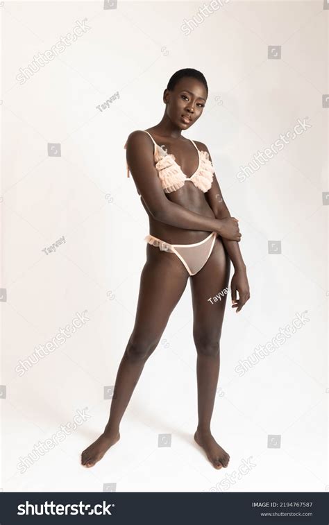 Portrait Beautiful Ebony Lingerie Model Stock Photo Shutterstock