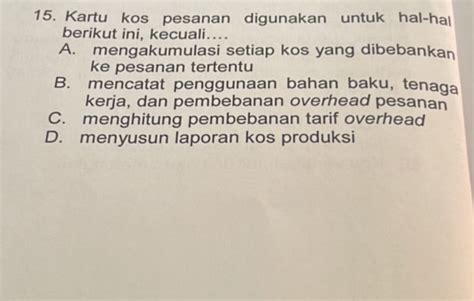 15 Kartu Kos Pesanan Digunakan Untuk Hal Hal Studyx