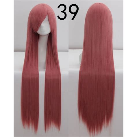 Jual 099 DARK Wig Base 100 Cm Lurus Wanita Cosplay Rambut Palsu Daily