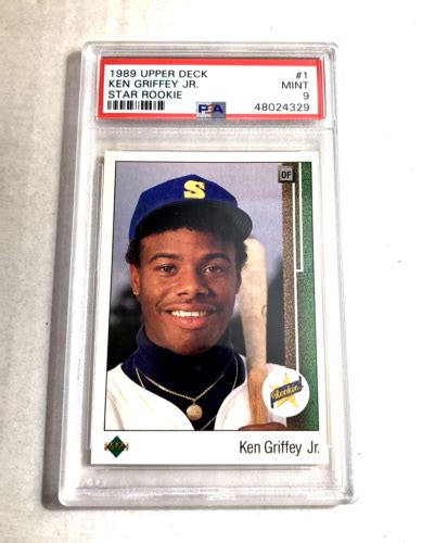 1989 Upper Deck 1 KEN GRIFFEY JR Rookie RC Card PSA 9 Mint EBay