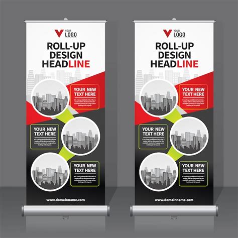 Premium Vector Roll Up Banner