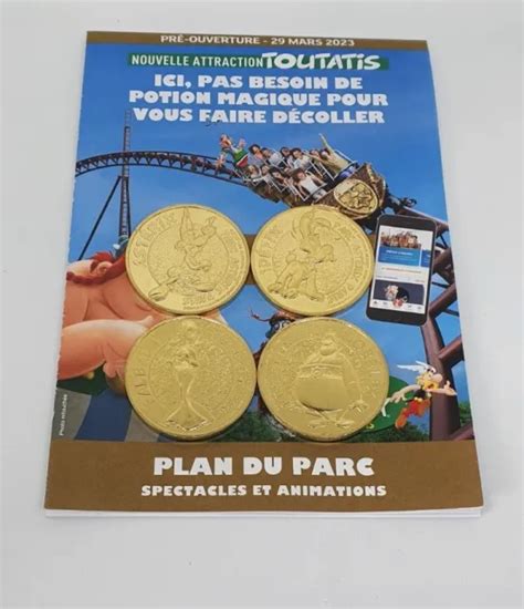 60 PLAILLY PARC Astérix lot monnaie de paris 2023 plan 2023 festival