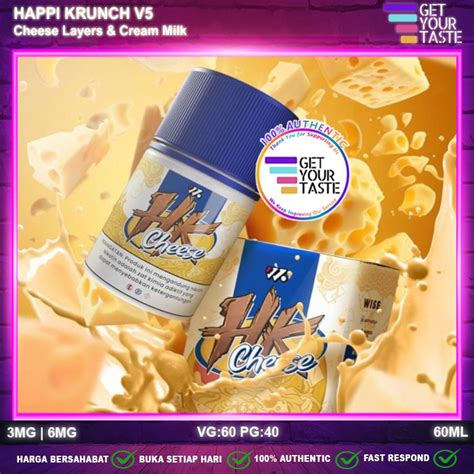 Jual Liquid Happi Krunch V Cheese And Cream Milk Ml By Wise Juice X