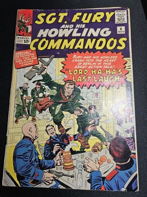 Sgt Fury And His Howling Commandos Vg Marvel Comics C B Comic