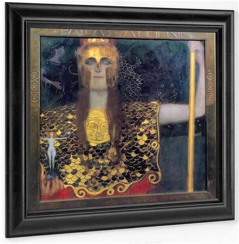 Pallas Athena By Gustav Klimt Print Canvas Art Framed Print Truly Art