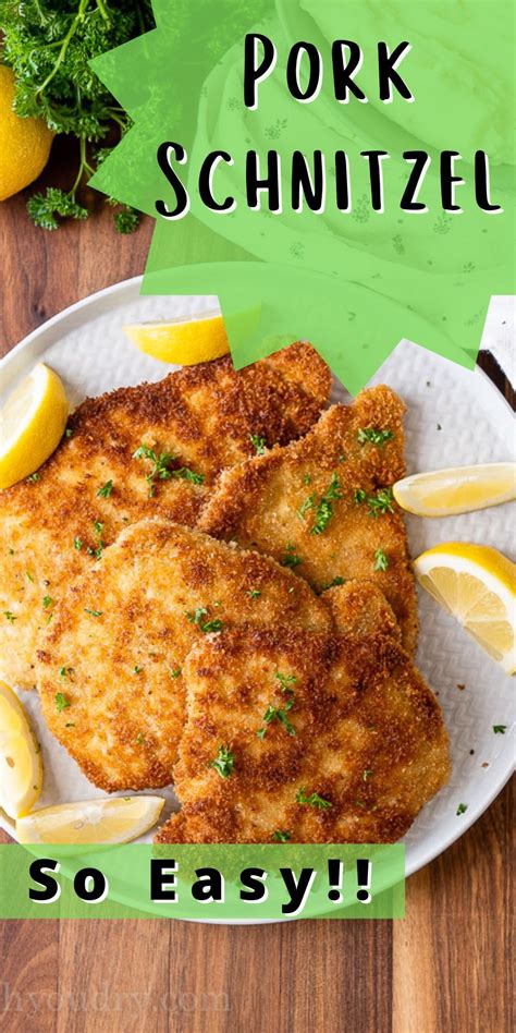 Easy Pork Schnitzel Recipe I Wash You Dry