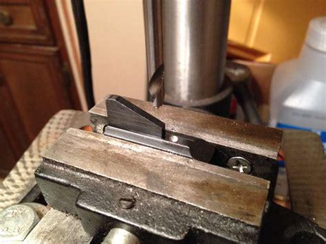 Drilling A Front Sight For Screw Attachment Single Actions