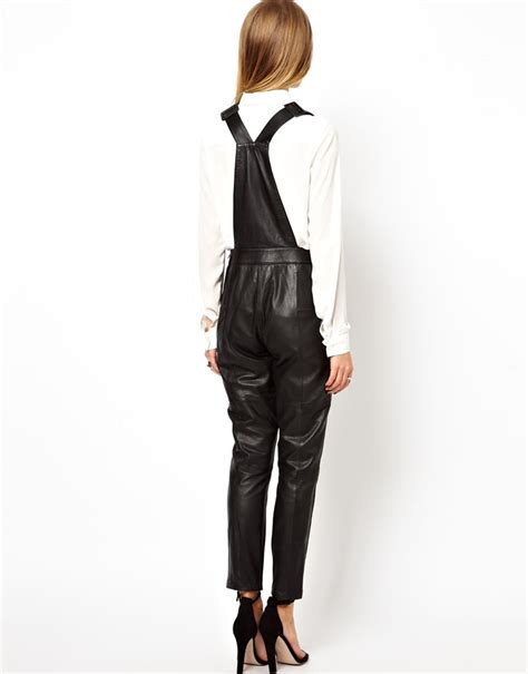 Asos Petite Leather Overalls 285 Asos Lookastic