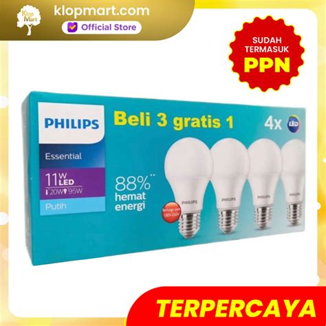 Jual Lampu Philips Led Bulb Multipack Mycare Essential Pack Isi Pcs