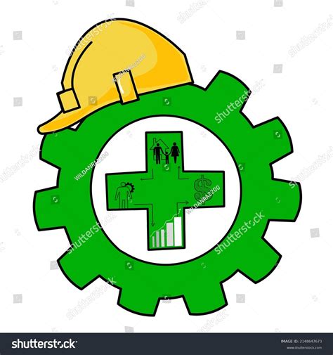 Vector Health Safety Logo Green Color Stock Vector (Royalty Free ...