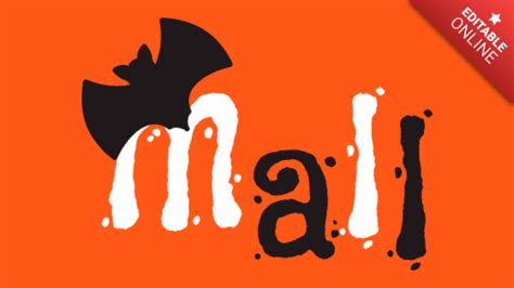 Mall Happy Halloween Font Generador De Efectos De Texto