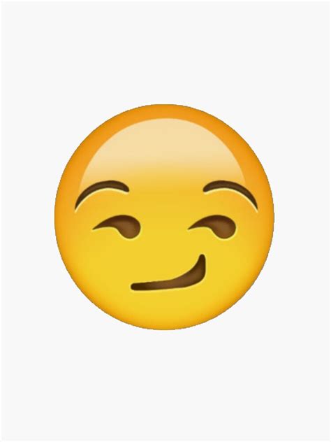 "Smirking Emoji" Sticker by ethanybay | Redbubble