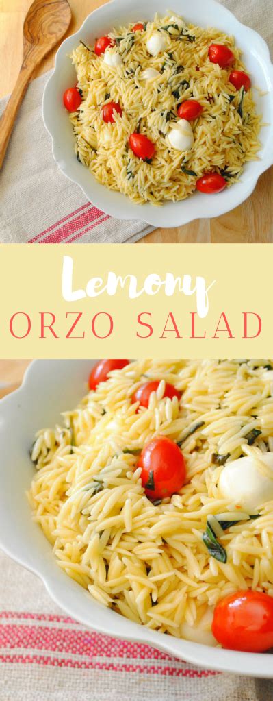 Lemony Orzo Salad