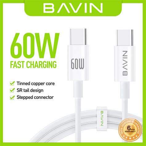 BAVIN CB274 100W 60W 30W Fast Charging Cable Data Transfer Type C To