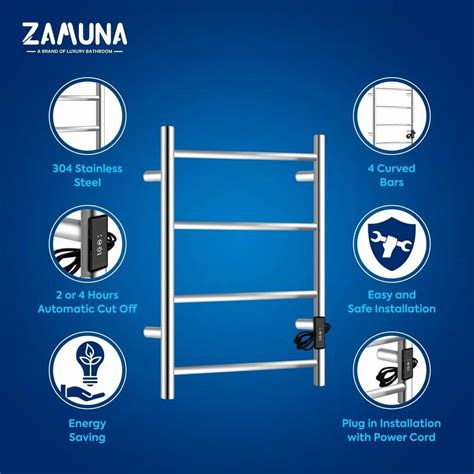 Wall Mount Stainless Steel 4 Rod Ss Electric Towel Warmer At Rs 12999