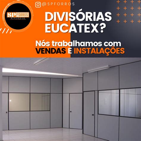 Divis Rias Eucatex Escrit Rios Moderno R Pida Montagem Forro Pvc