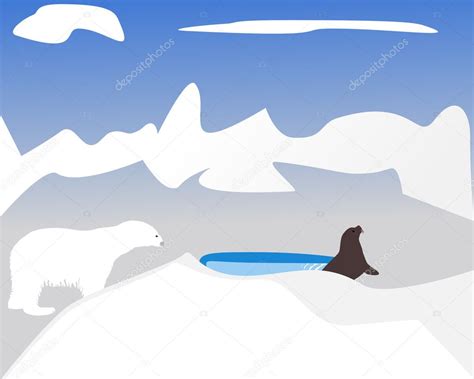 Polar bear hunting for seal — Stock Photo © lantapix #1285722