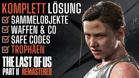 TLOU 2 Remastered Alle Sammelobjekte Alle Trophäen Platin Trophy