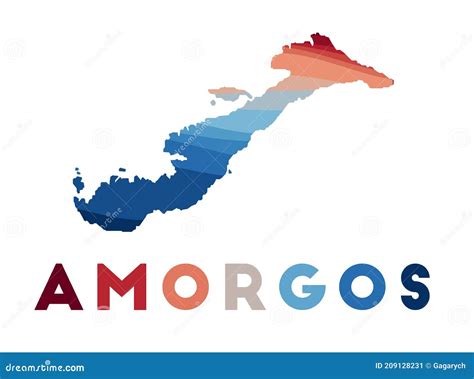 Amorgos map. stock vector. Illustration of international - 209128231