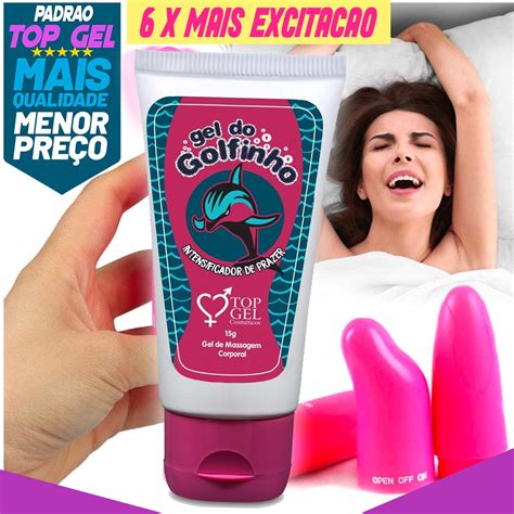 Gel Do Golfinho Excitante Sex Shop Esquenta E Gela 15ml Topgel