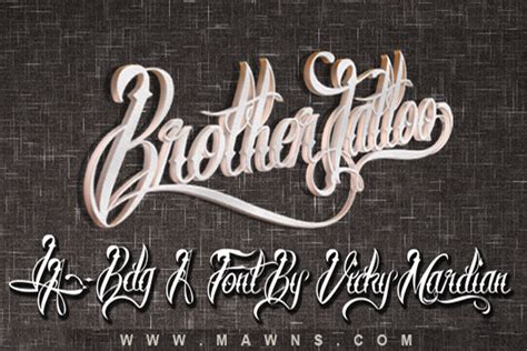 Brother Tattoo Font | Måns Grebäck | FontSpace