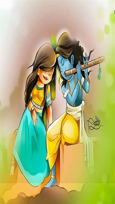 5k Free Download Shri Krishna Radha Paint Radha Krishna Lord Krishna