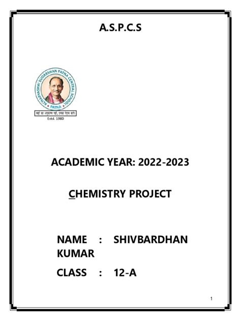 Chemistry Project | PDF | Foods | Chili Pepper