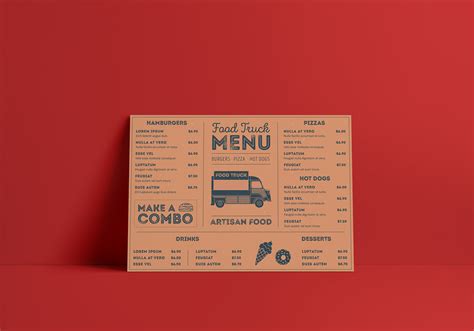 Food-Truck Menu Design :: Behance