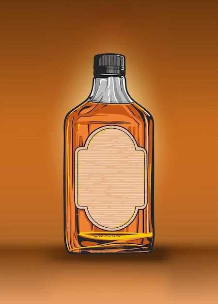 Concepto De Botella De Whisky Ilustraci N Vectorial Realista Vector