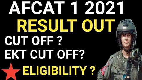 Afcat Result Out Afcat Cut Off Ekt Air Force