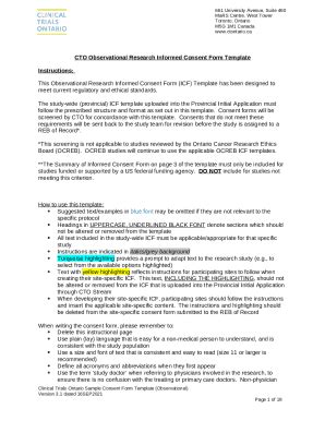 Clinical Trials CommitteeStandard Consent Doc Template PdfFiller