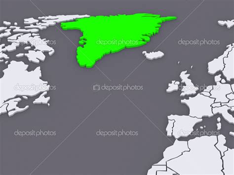 Mapa De Mundos Groenlandia Foto De Stock Tatiana53 51405169