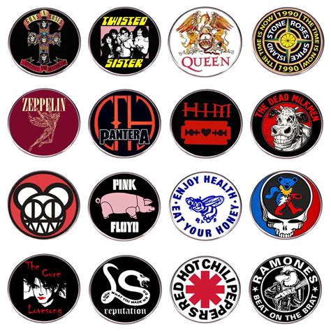 Broches De Logotipo De S Mbolo De Banda De M Sica Heavy Rock Broche De