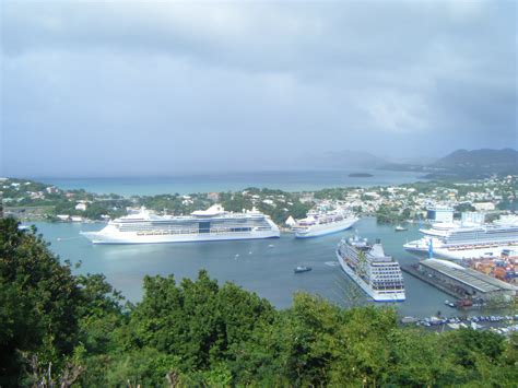 Castries Harbor From Morne Fortune St Lucia D G Brown Flickr