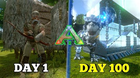 Surviving 100 Days Ark Mobile Hardcore Ep3 Day 20 To 30 Dia 20 Ao Dia