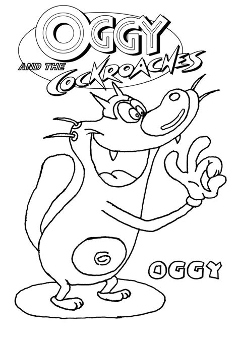 Oggy And The Cockroaches Coloring Pages At Getcolorings Free