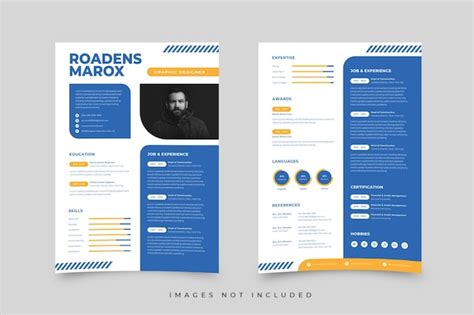 Premium Vector | Creative Resume Template