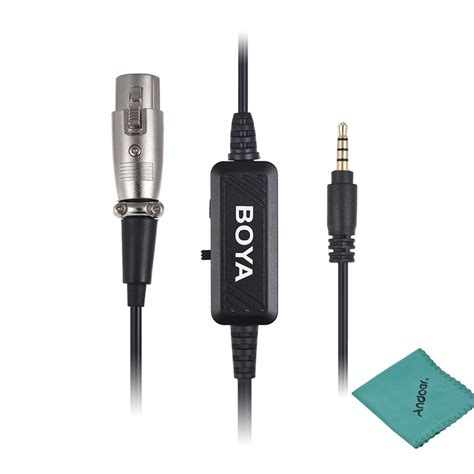 BOYA BY BCA6 XLR To 3 5mm Plug Microphone Cable Description Features