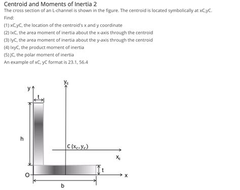 Solved Centroid And Moments Of Inertia 2 The Cross Section