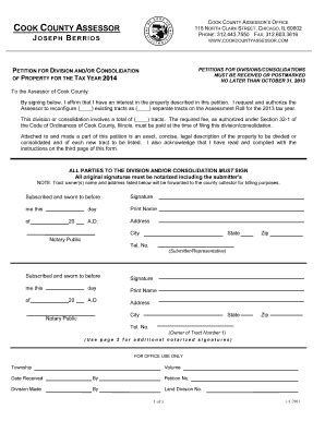 Cook County Assessor Fill And Sign Printable Template Online