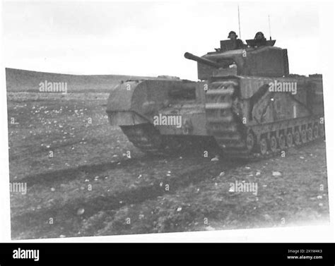 Churchill Tanks Go Into Action For The First Time In The North African