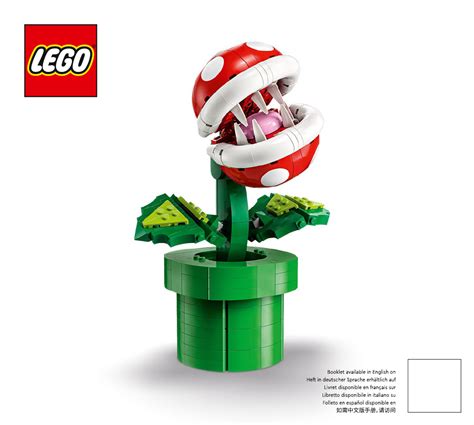 Manual Lego Set Super Mario Piranha Plant