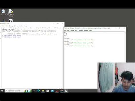 LATIHAN IF ELSE PADA APLIKASI PYTHON DASAR YouTube