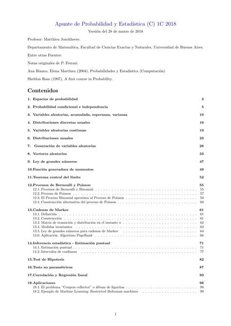 PDF Apunte De Probabilidad Y Estad Stica C 1C 2018cms Dm Uba Ar