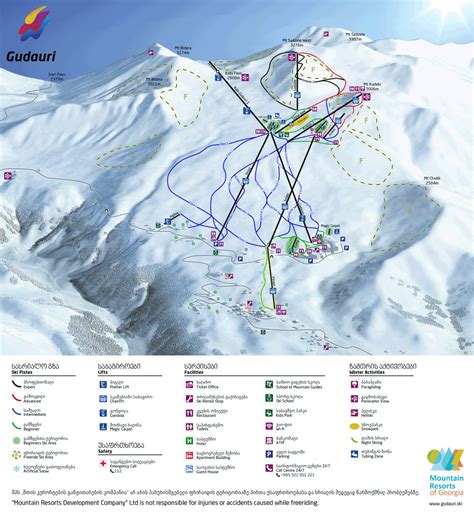 Gudauri Trail map - Freeride