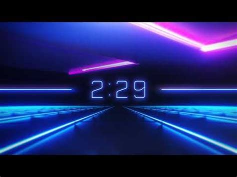 5 Min Synth Wave Countdown HD With Upbeat Tune YouTube