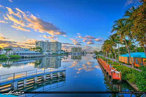 Delray Beach Florida Downtown Waterway Condos | Royal Stock Photo